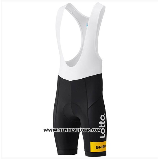 2018 Maillot Ciclismo Lotto NL Jumbo Jaune et Noir Manches Courtes et Cuissard